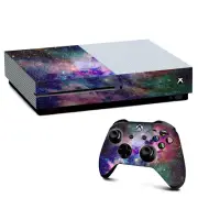 Xbox One S Console Skins Decal Wrap ONLY Colorful Space Gasses