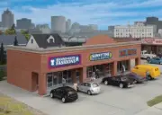WALTHERS Cornerstone 933-4115 1/87 HO Scale MODERN SHOPPING CENTER I storefronts
