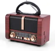 Retro Portable Radio AM FM SW 3 Band,Usb Charging, Shortwave Radio