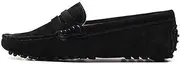 [ZIRIA] Shoes Women Leather Spring Flat Shoes Casual Loafers Slip On Women's Flats Shoes Lady Driving Shoes Black