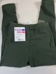 NEW Devin-Aire Childs Kids Cotton Schooling Riding Tights Green Size Med NWT