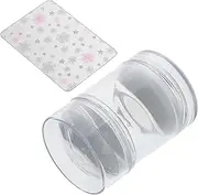SHERCHPRY Set Nail Stamper Set with Scraper and Transparent Silicone Stamping Plate for Effortless Nail Art Versatile Butterfly Pattern Design for Beginners and Experts