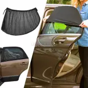 2Pcs Car SUV Window Mesh Car Sun Shade Cover Rear Anti-mosquito Shade Net Static (for: BMW)