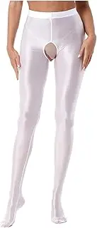 [GRRKDFQ] Women'S Erotic Bodystockings & Catsuits Crotchless Pantyhose Open Crotch Nightwear