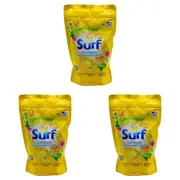 120pc Surf Fabric Stain Removal Washing Capsules Front & Top Loader Sun Fresh