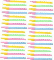 50pcs Music Flute Beginner Clarinet Transparent Wind Instruments and Lightweight Recorder for School Bands and Practice
