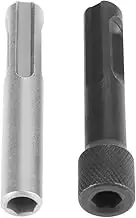 Alvinlite 2Pcs 1/4 inches SDS Screwdriver Bit Holder Socket Adaptor Magnetic Hex Shank SDS Socket Adapter Bit Holder SDS Bit