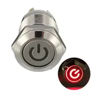 Excellway?&reg; 12V 4 Pin Led Metal Push Button Switch Momentary Power Switch Waterproof 287837 GREEN