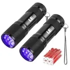 LE Small UV Blacklight Flashlight, Portable Black Light 395nm, Ultraviolet Li...
