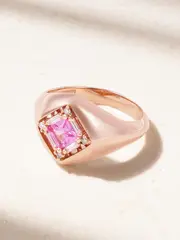 [Suzanne Kalan] Suzanne Kalan - 18-karat Rose Gold, Sapphire And Diamond Ring - 5 5 Gold