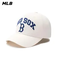 在飛比找momo購物網優惠-【MLB】可調式硬頂棒球帽 五分割帽 Varsity系列 波