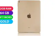 Apple iPad AIR 2 Wifi + Cellular (64GB, Gold) - Refurbished (Excellent)