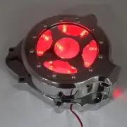 Chrome w/ Red LED Left Engine Stator Cover For 2003-2006 Honda CBR 600RR