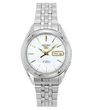 Seiko 5 Automatic Stainless Steel Silver Dial 21 Jewels SNKL17K1 30M Mens Watch