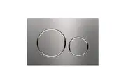 Geberit Sigma20SN Toilet Button Brushed Stainless Steel Plate with Chrome Trim for Concealed Cisterns 115.882.SN.1