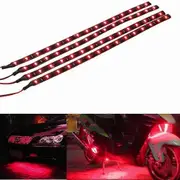10 pcs waterproof flexible LED strip underbody light for car motorcycle Yalo Red