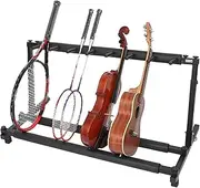 Tennis Racket Display - Tennis Rackets Storage Rack - Durable and Detachable Tennis Racket Holder - Adjustable Height - Metal Display Stand for Racket, Violin, Toys,Black 1tier