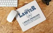 Lawyer Funny Mouse Pad for Computer Office Gaming Desk Non-Slip