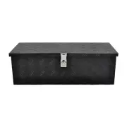 30"Black Aluminum Underbody Trunk Bed Trailer Tool Box Storage w/Lock 30X13X10''