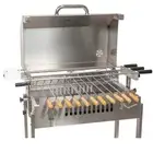 Flaming Coals Cyprus Spit Roaster with Hood - Stainless Steel Charcoal BBQ Grill