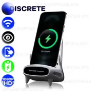 Wireless Charging Docking Station Spy Camera WIFI ULTRA HD 4K Hidden