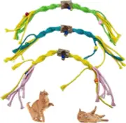 Cat Toys Chew Ropes - 3 Pack Catnip Toys for Teeth Cleaning Large Cat Chew Toys