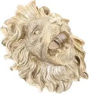 BESPORTBLE Lion Head Water Dispenser Outdoor Fountain Nozzle Realistic Resin Wall Feature