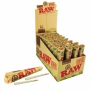 RAW Pre-Rolled ORGANIC - Per Pack Total 12 Papers 1 1/4 size X 2