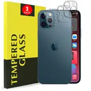 [3 PACK] Apple iPhone 12 Pro Max Camera Lens Tempered Glass Protector Guard - Case Friendly