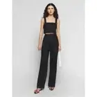 Reformation | Olivia Black Linen Two Piece Pant Set | NWT | 8