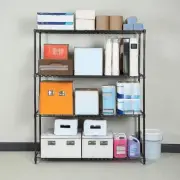 Modular Wire Storage Shelf 1200 x 450 x 1800mm Steel Shelving in Black