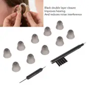 10pcs Sound Aid Replacement Domes Double Layers Sound Amplifier Earbud Tip F L2S