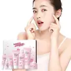 Sakura，Skin Care Set 7Pcs Skincare Moisturizing Gift Kit Extract Blossom O8Z5