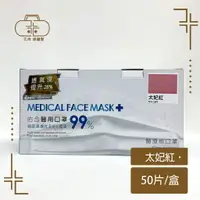 在飛比找樂天市場購物網優惠-佑合 莫蘭迪色口罩 雙鋼印成人三層醫療口罩 50入/盒 台灣