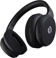 Fitness Headphones - Wireless Over-Ear Headphones with 38 Hours Battery Life, Active Noise Cancellation, Voice Command, Interchangeable Ear Pads, IPX4 Water Resistance, (Black)