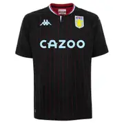 2020-2021 Aston Villa Kappa Away Shirt Black XL Adults
