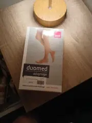 DUOMED ADVANTAGE OPEN TOE MEDICAL COMPRESSION STOCKINGS THIGH SZ S NEW BEIGE