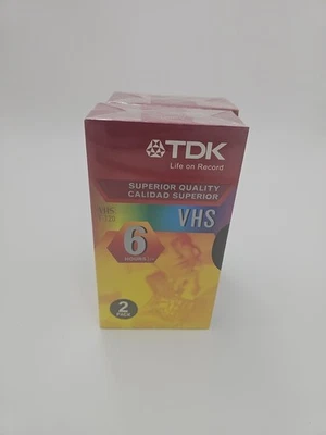 TDK Superior Quality Blank VHS Tapes 4 NEW Sealed 120Min. VCR EP T-120