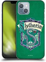 Head Case Designs Officially Licensed Harry Potter Slytherin Crest Sorcerer's Stone I Hard Back Case Compatible With Apple iPhone 14
