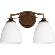 Quorum International 5027-2-86 Jardin Bathroom Vanity Light Oiled Bronze