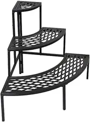 3 Tier Metal Plant Stand Flower Pot Planter Display Rack Garden Balcony Corner Shelf