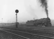 Pennsylvania Railroad 6750 steam engine Altoona Pennsylvania Train Old Photo