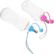 GANAZONO 2Pcs Outdoor Pet Kettle Leak Travel Dog Water Bottle Portable Pet Drinking Flasks for Hiking Walking and Road Trips