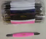 5 NEW Double Tip CUTICLE PUSHERS Sassi