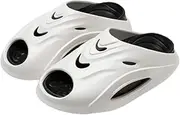 [Avilego] Cozy Basketball Slippers for Men Women Thick Sole Slides Soft Sandals Slip-on Home Shoes Beach Shoes Outdoor 2025, White, 11-11.5 Women/9-9.5 Men