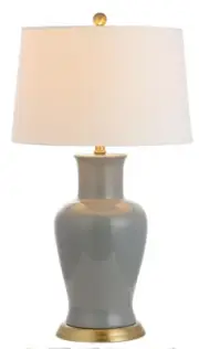 Jonathan Y NEW IN BOX Julian 29" Ceramic Table Lamp Transitional Gray JYL4026C