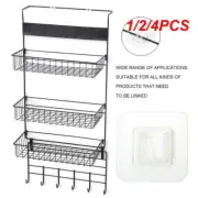 1/2/4PCS Waterproof Strong Adhesive Hook Shelf Sticker for Bathroom Kitchen Wall