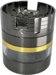 Metal Ashtray Spice Tobacco Smoke Grinder Muller 4 Layers 60 mm Zinc Alloy