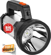 Superbright Handheld LED Spotlight Flashlight Powerful USB Rechargeable Lantern