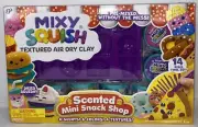 Mixy Squish Scented Mini Snack Shop, Textured Air Dry Clay - Tool Set Included